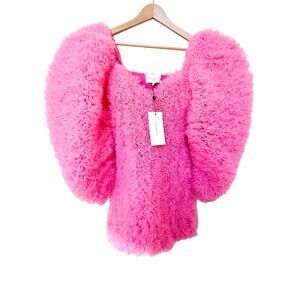 Selezza London Tulle Mini Dress Pink Blsm Dress S Statement Party Designer NWT